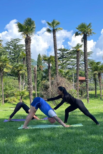 Join us for a Vinyasa Yoga class at Lake Garda 12